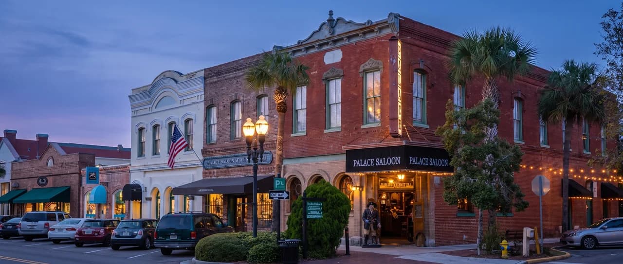 Historic Centre Street in Fernandina Beach, FL